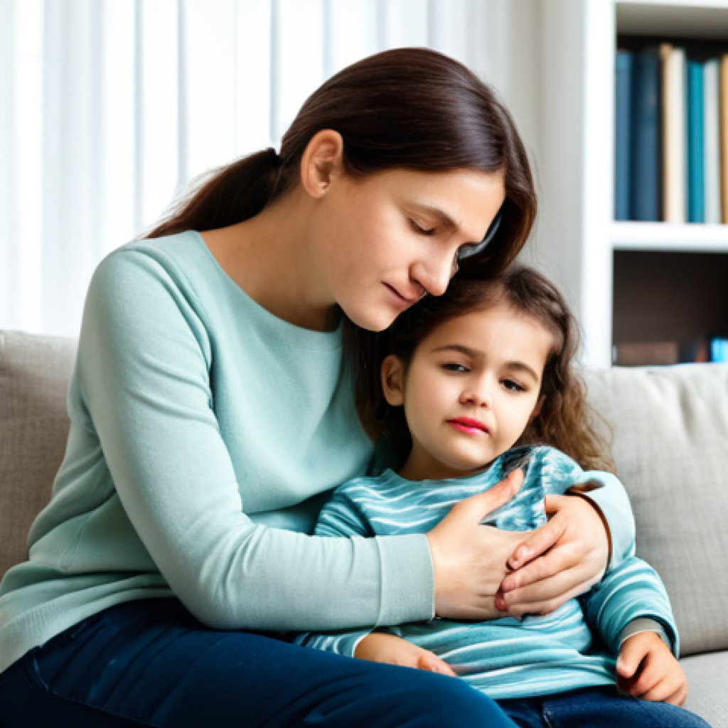 영유아 수두 예방접종 후 주의사항 - Comforting a Child After Vaccination**

"A caring mother holding her young child, who is fully cloth...