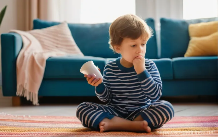 아이들의 다발성 관절염 증상과 치료 - Image Prompt 1: The Morning Struggle**