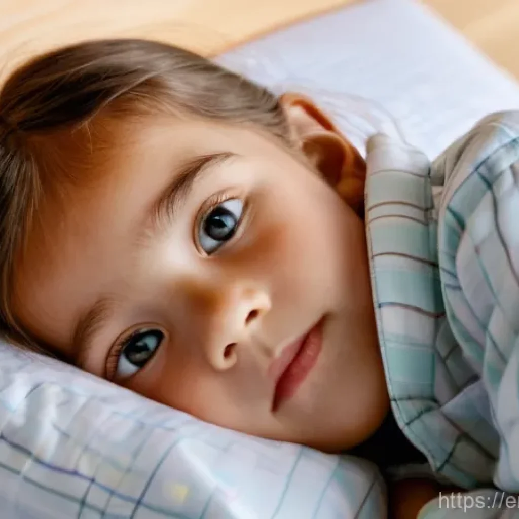 소아 근시 진행을 막는 치료법 - **Prompt 1: Orthokeratology - A Child's Peaceful Night and Clear Morning**
    "A serene, close-up s...