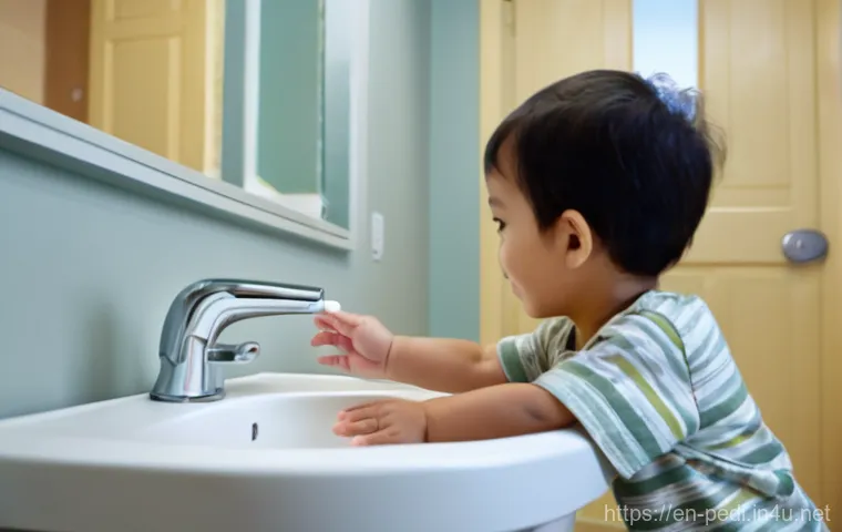 소아과에서 시행하는 기생충 검사 - **A Curious Explorer in the Garden:** A vibrant, photorealistic image of a curious toddler, approxim...